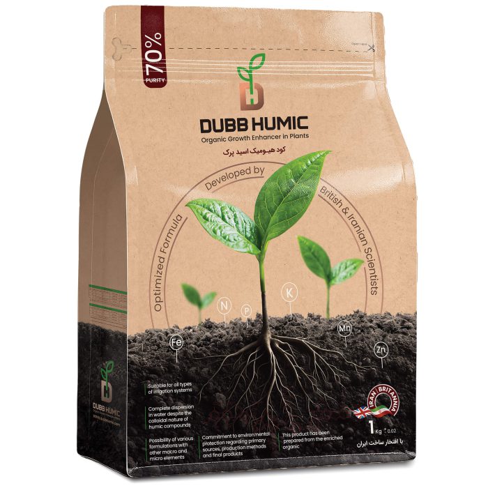 کود هیومیک اسید پرک ۷۰% Dubb Humic ( یک کیلوگرم )